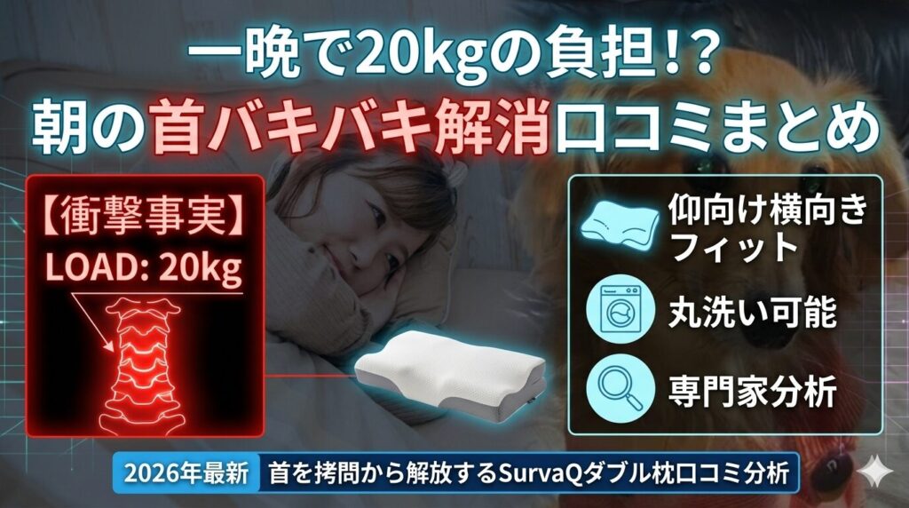 【2026年最新】専門家解説：SHING（シング）AI計測オーダーメイド枕は、なぜストレートネックに効くのか？