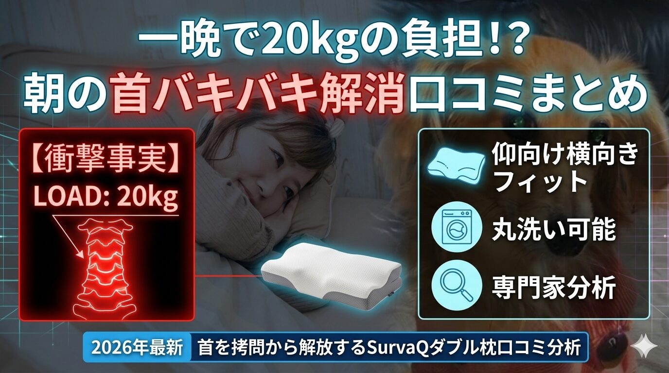 【2026年最新】専門家解説：SHING（シング）AI計測オーダーメイド枕は、なぜストレートネックに効くのか？