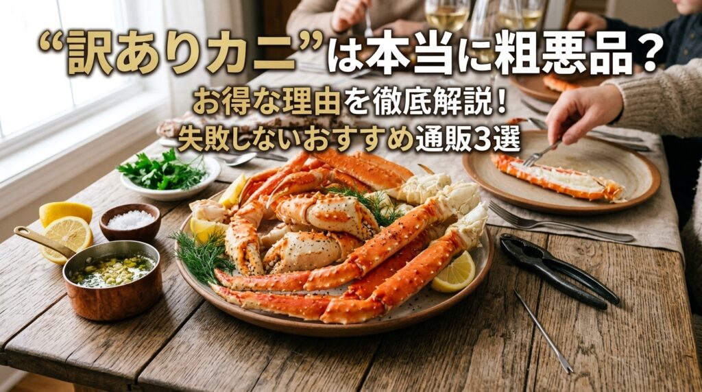 “訳ありカニ”は本当に粗悪品？お得な理由と失敗しないおすすめカニ通販3選