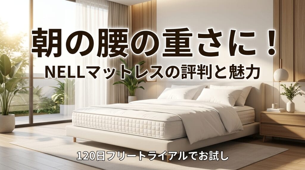 NELL（ネル）マットレスの評判と特徴を徹底解説するアイキャッチ画像