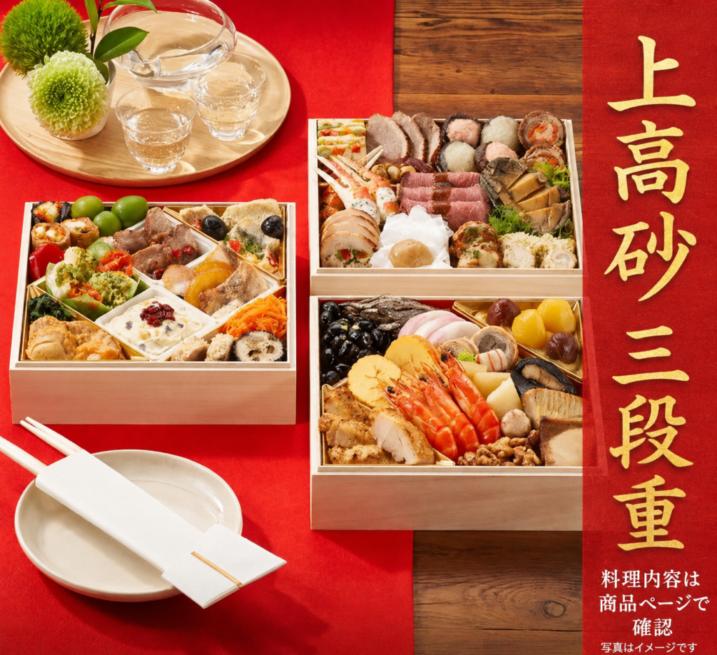 上高砂 三段重（イメージ）